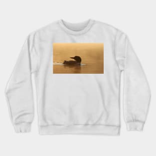 Common loon in morning light Crewneck Sweatshirt